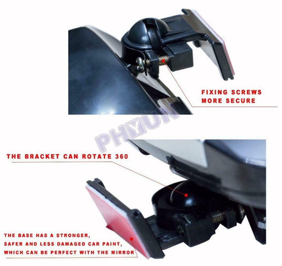2x Car Side Blind Spot Mirrors 180 Degree Adjustable Universal Rear View Mirrors