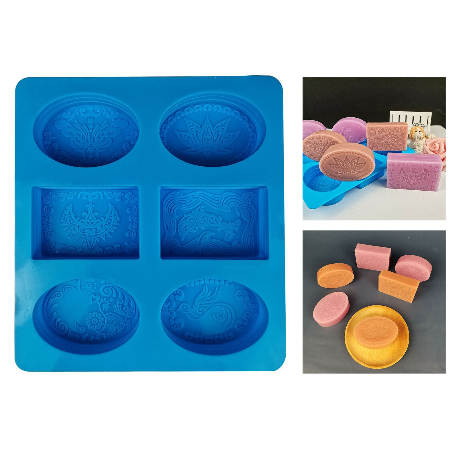 Silicone Soap Mold for Soap Making Craft Cake Baking Muffin Brownie BPA Free