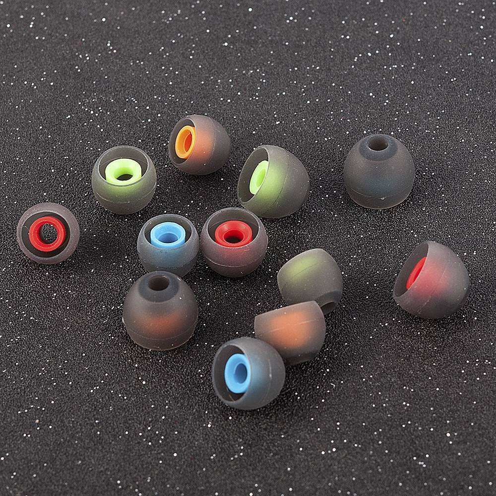 6 Pairs 3.8mm Soft Silicone Earbud Tips Kit S/M/L In Ear Headphone Covers Set