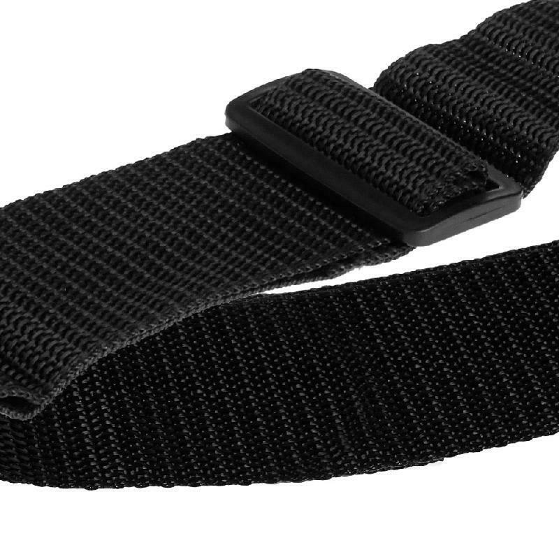 Nylon Guitar Strap Fuax Adjustable Leather Ends Electric Acoustic Guitar Bass