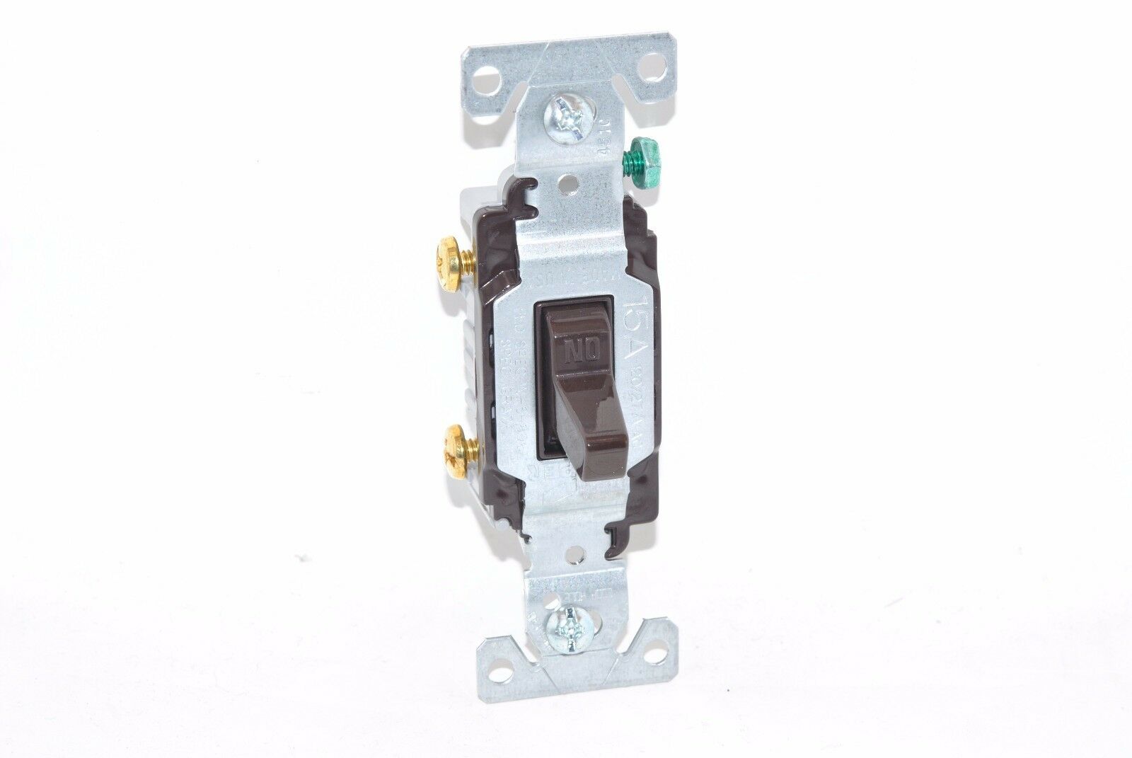 1pcs-COOPER CS115B 15A 120V Commercial Grade AC Toggle Switch - Brown