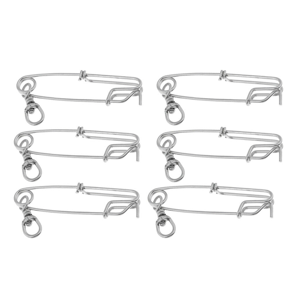 6pcs   Fishing   Long   Line   Clips   Snaps   Tuna   Clips   Fishing
