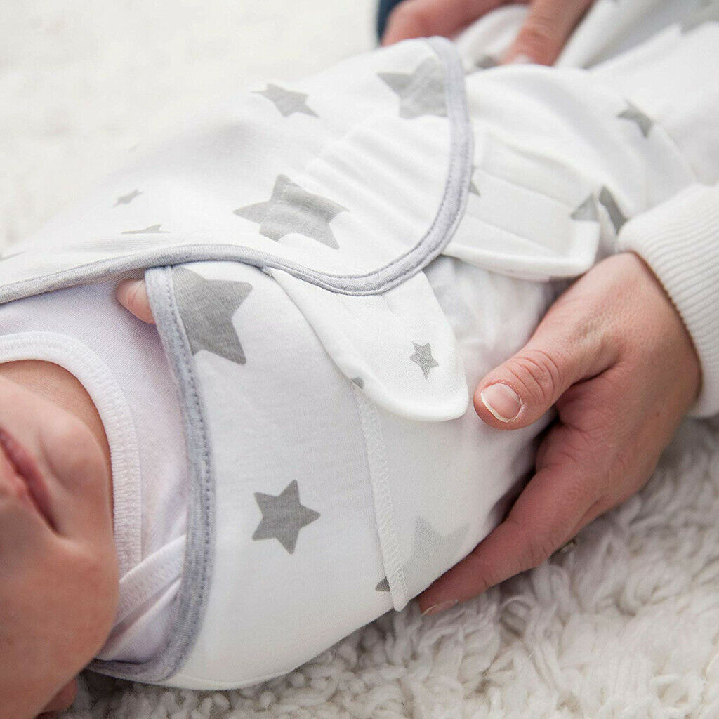 Pack of 3 Baby Infant Swaddle Wrap Blanket Sleeping Bag For 0-3 Months Cotton