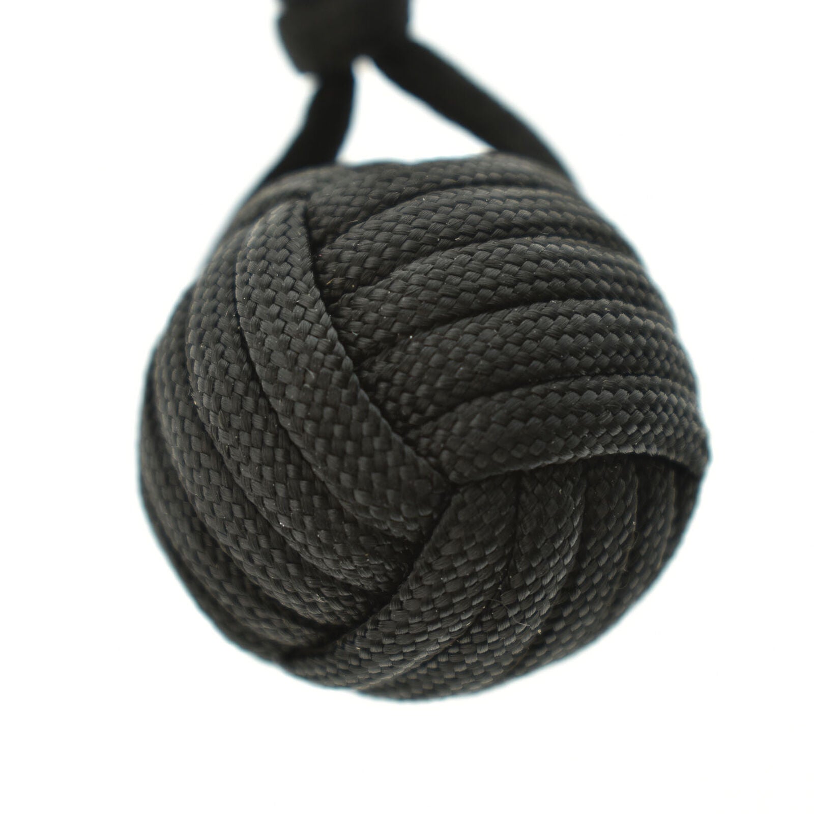 1PC Survival Monkey Fist Paracord Keychain Keyring Military Steel Ball Outdoors