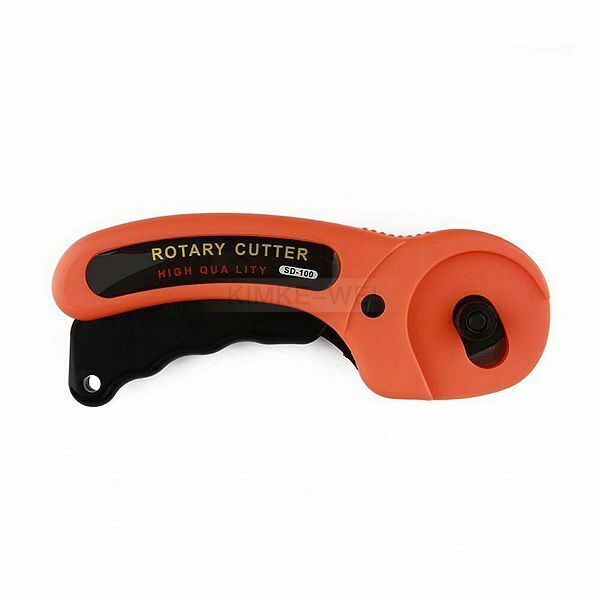 45mm Rotary Cutter Patchwork Quilters Sewing Fabric Cutting Tools + 5pcs Blades
