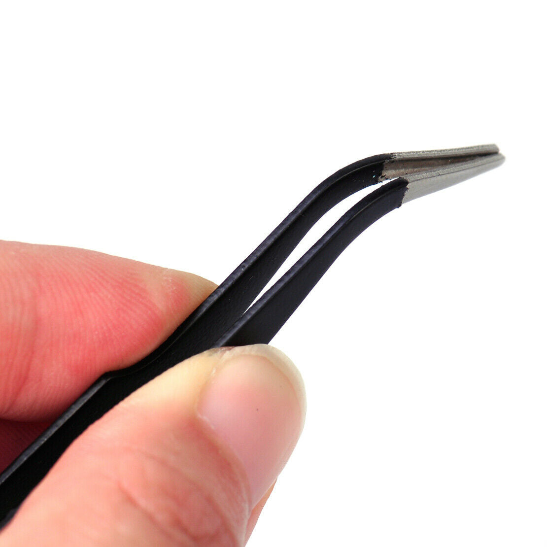 Anti-static Curved Tweezer Nipper Eyelash Extension Nail Art Maintenance Tool An