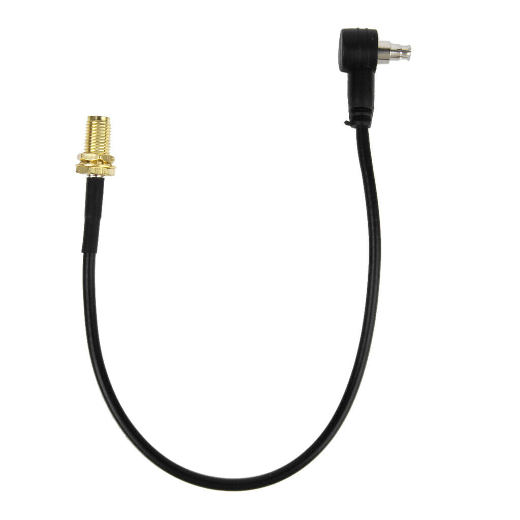 1pc Black Ts9 Male to RP-SMA Female Pigtail Adapter Cable Angle Male