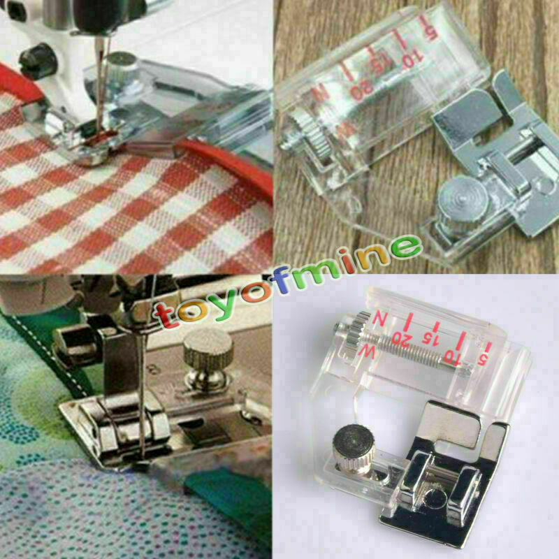 DZ1121 Snap On Adjustable Bias Tape Binding Foot Brother Janome Sewing Machine
