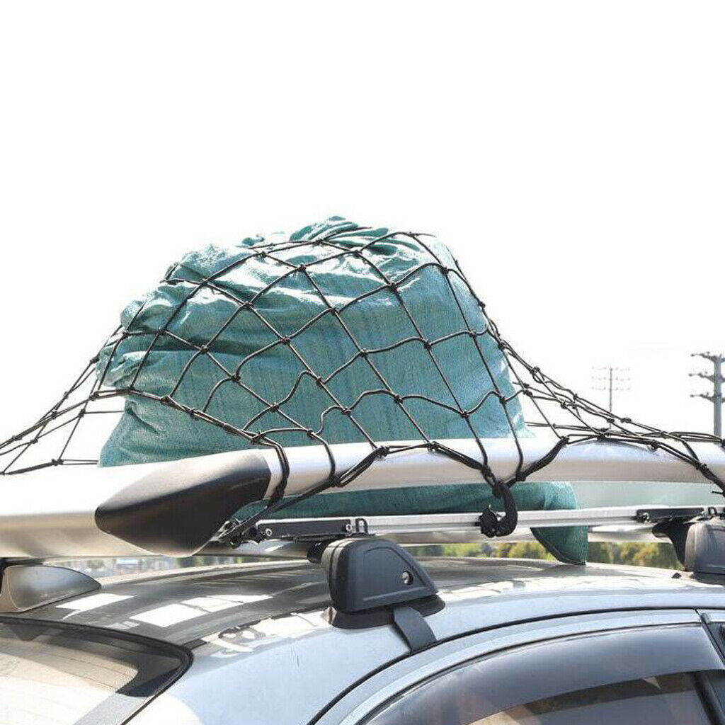Auto Accessory Roof Top Rack Luggage Cargo Carrier Elasticated Net 60x60cm
