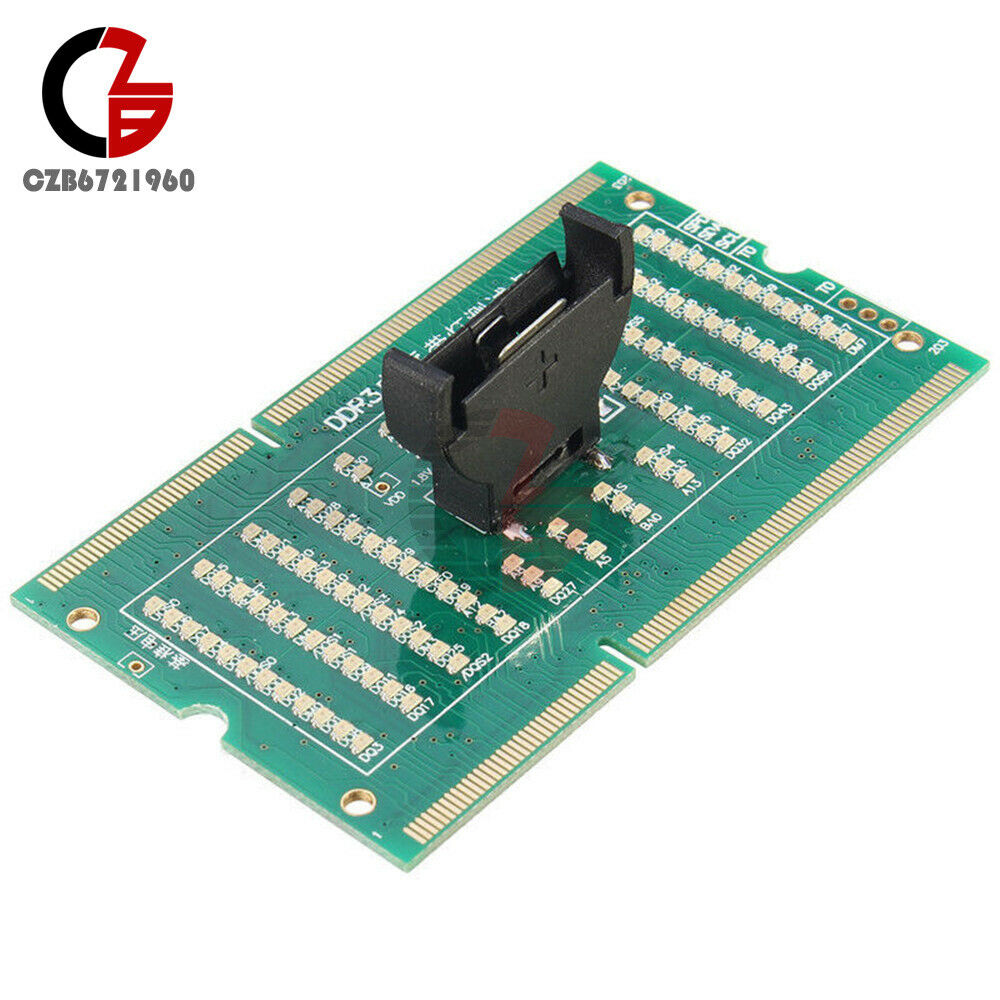 DDR3 RAM Memory Slot Tester Card Laptop Analyzer Board w/ LED For Motherboard