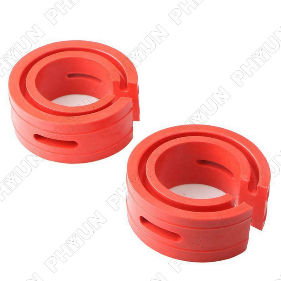 2x Car Shock Absorber Spring Bumper Buffer Power Cushion Coil Damper Tool Red