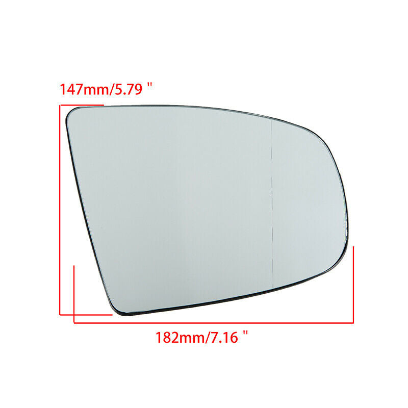 White Front Right Side Rearview Mirror Glass Fit BMW X6 E71 E72 2008-2014