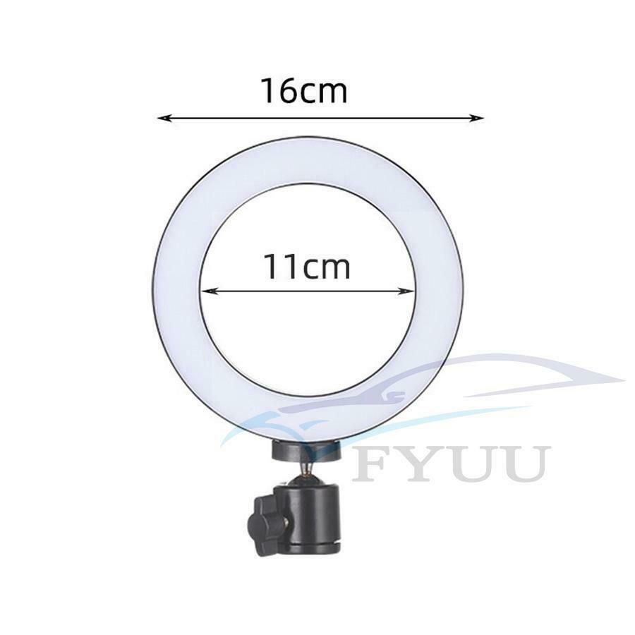 LED Ring Light Lamp Selfie Camera Phone Studio Tripod Stand Photo Video Dimmable