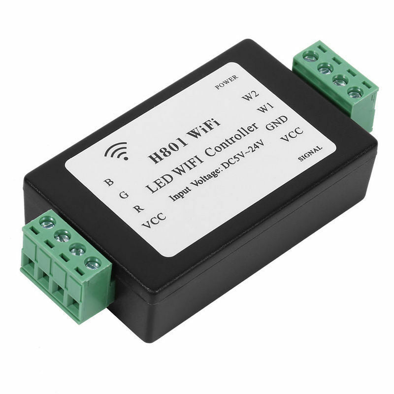 H801 Plastic RGB LED Strip Light WIFI Controller Dimmer Android WLAN Control L60