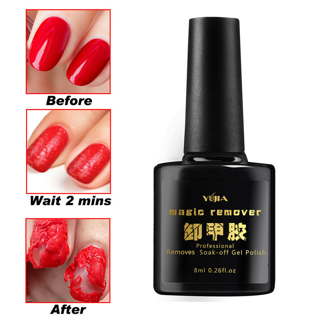 8ML Salon Polish Remover UV Gel Nails Cleaner Polish for Natural Nails
