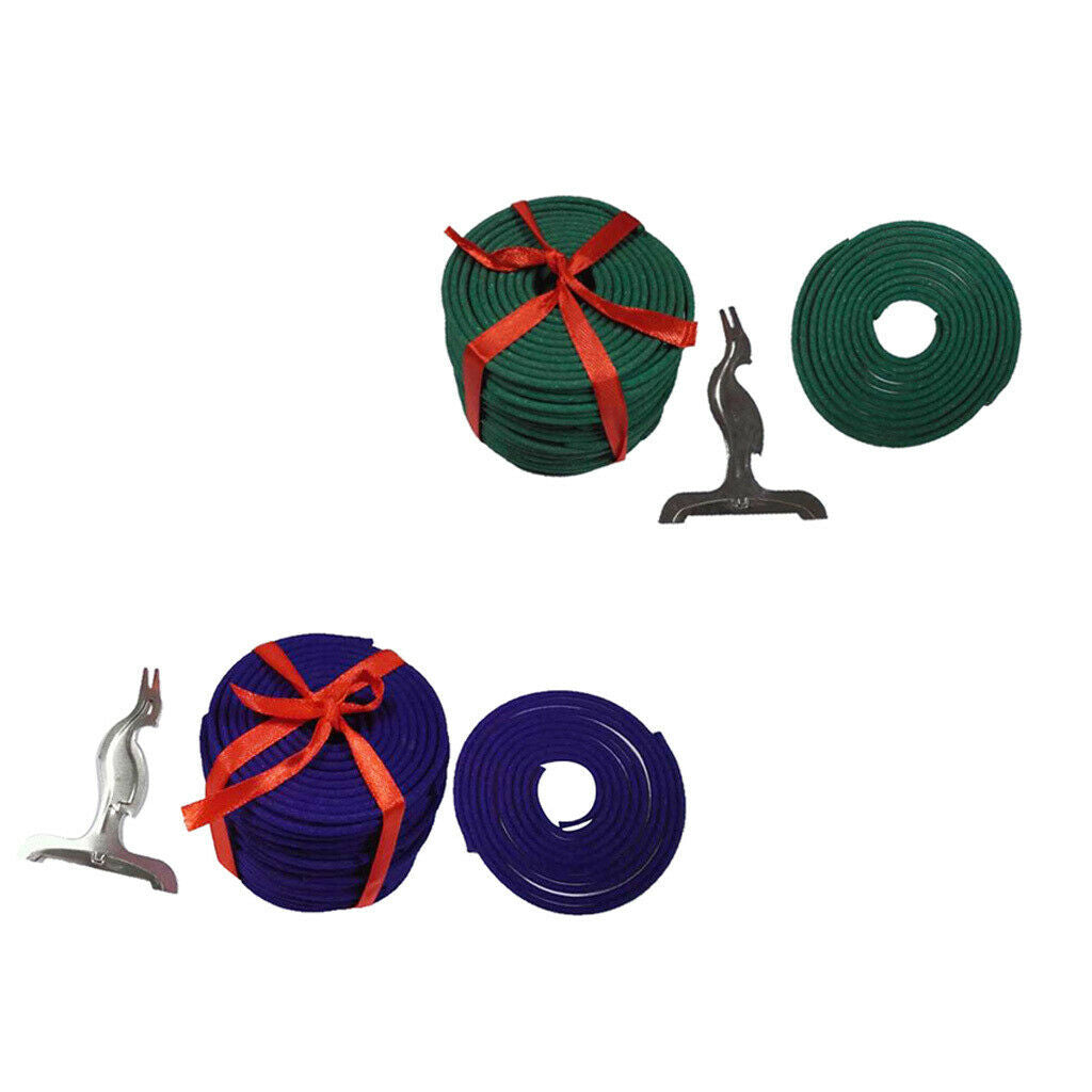2pcs 60mm Natural Green Tea (3 Hour) Spiral Coils Incense Aroma Home Living Room