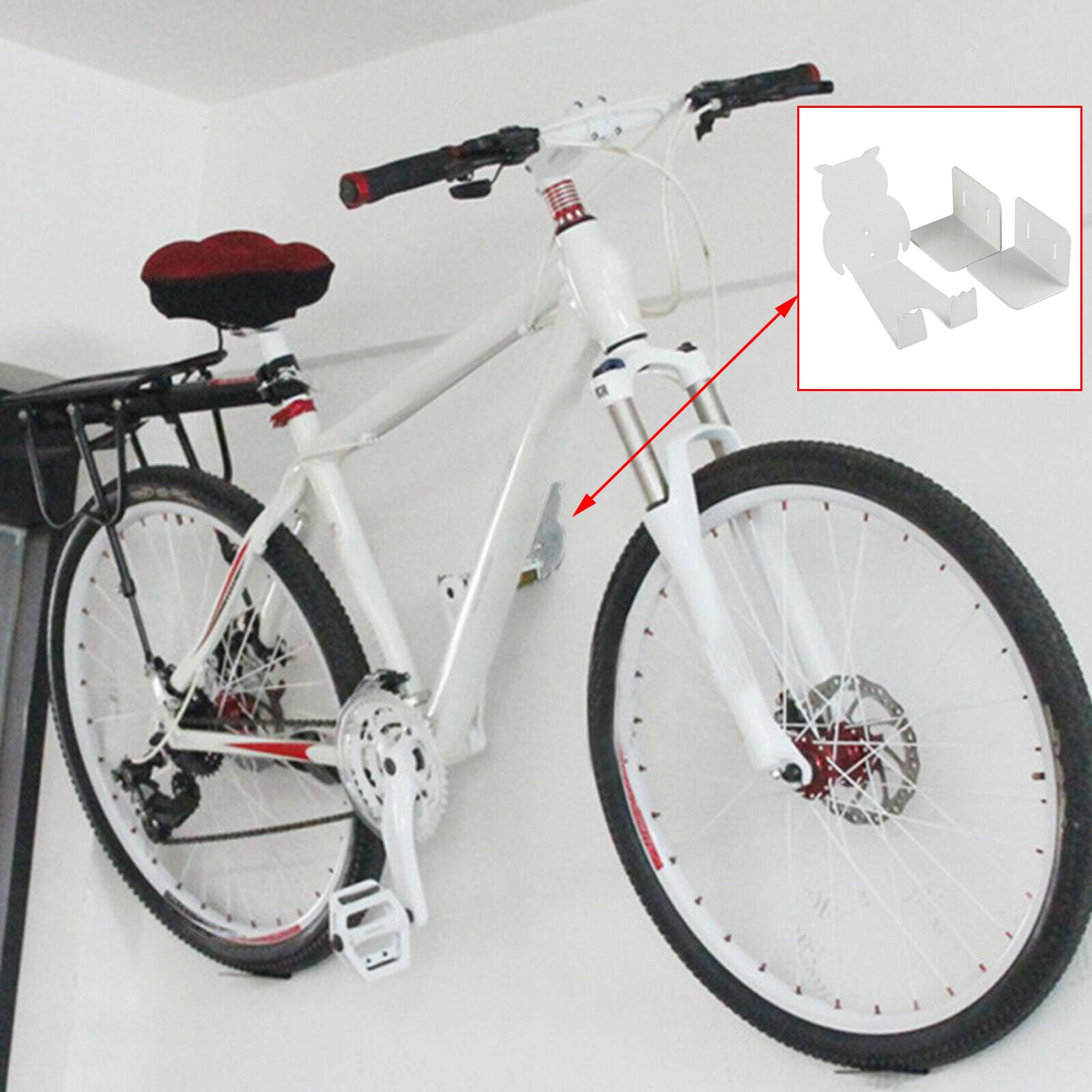 Bicycle Parking Racks Bicycle Pedal Hook Hanger Stands Steel Wall Stand