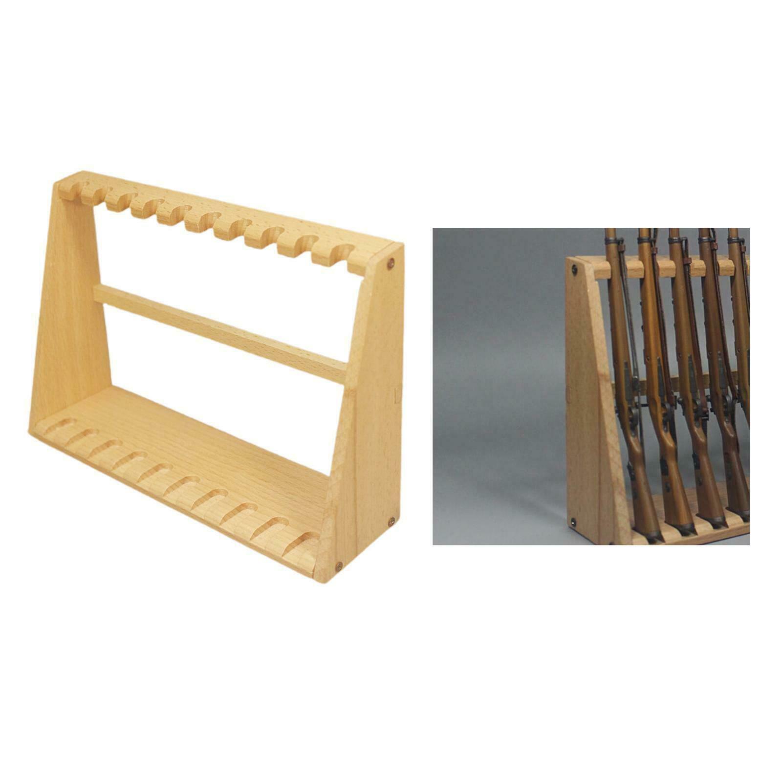 1/6 Wooden  Rack Gun Shelf Stand Display Easy to Assemble Accessories fit for 12