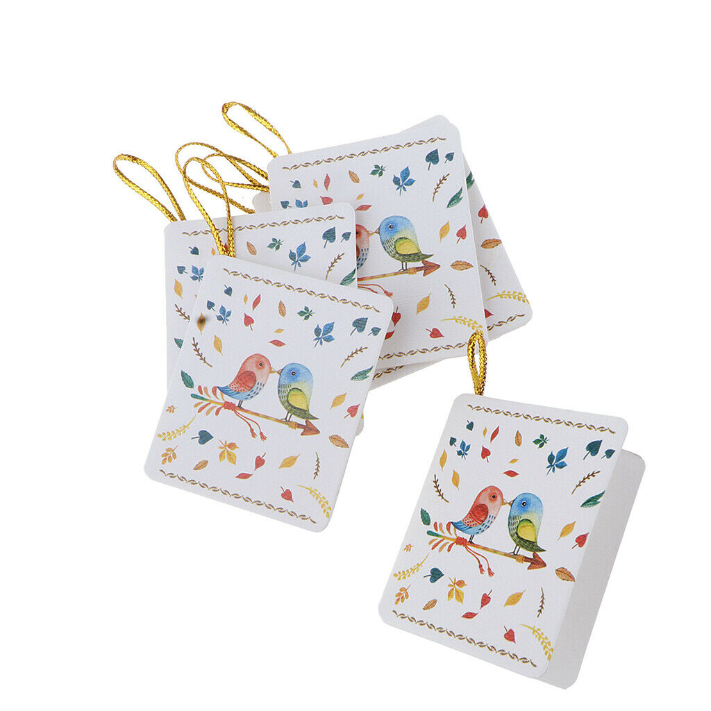 216 Pieces Cartoon Animal Message Note Cards Hanging Gift Card Party Supply