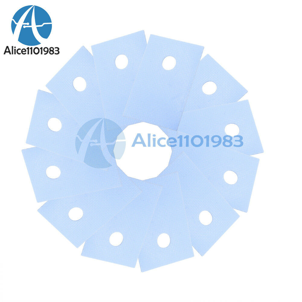 1000PCS TO-220 Insulation Pads Silicone Heatsink Shim for Laptop GPU CPU
