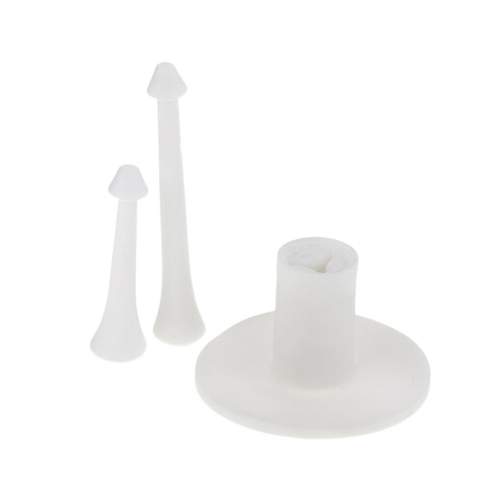 prettyia Rubber Golf Driving Range Tee Holder & Tees for Golf Training Aids