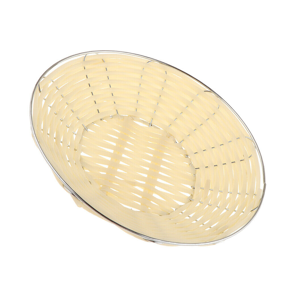 Food Serving Baskets Hand Woven for Fries Burgers Sandwiches 20X9X4cm