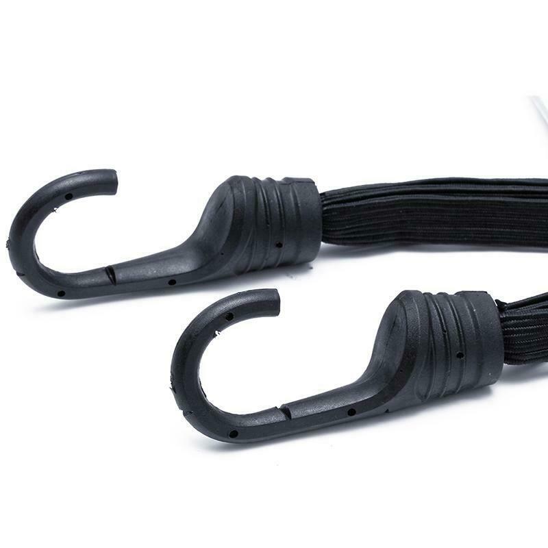 2 Hooks Motorcycles Strength Retractable Helmet Luggage Elastic Rope Strap New