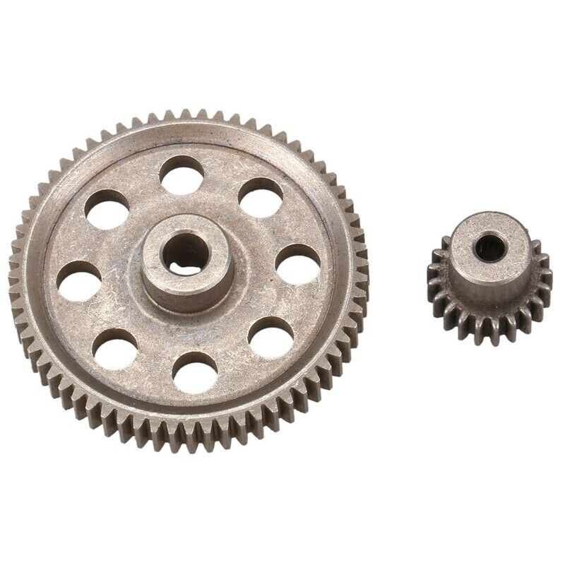 2Pcs (21T+64T) 11184 & 11181 Differential Metal Main Gear 64T Motor Gear 21T YS7
