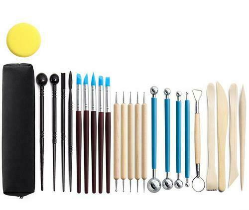 25Pcs Ceramic Tools Kit Set Clay Sculpting Carving Modeling Combination Tool Set