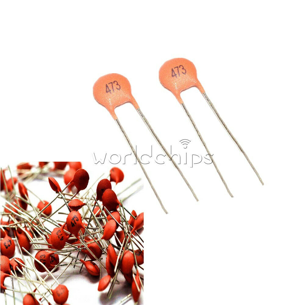 100Pcs Ceramic Capacitor DIP 0.047UF 50V 473 47000PF