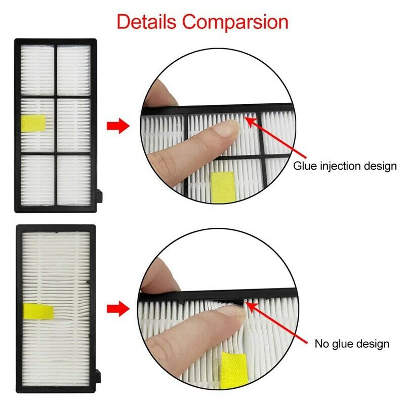 14Pcs Hepa Filters Replacement Parts for Irobot Roomba 870/800/880/960/980 RobK1