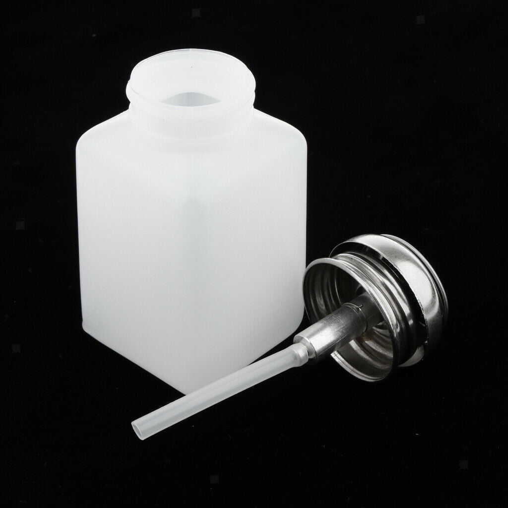 4 Pcs Nail Polish Remover Pump Dispenser Press Bottle Empty Container