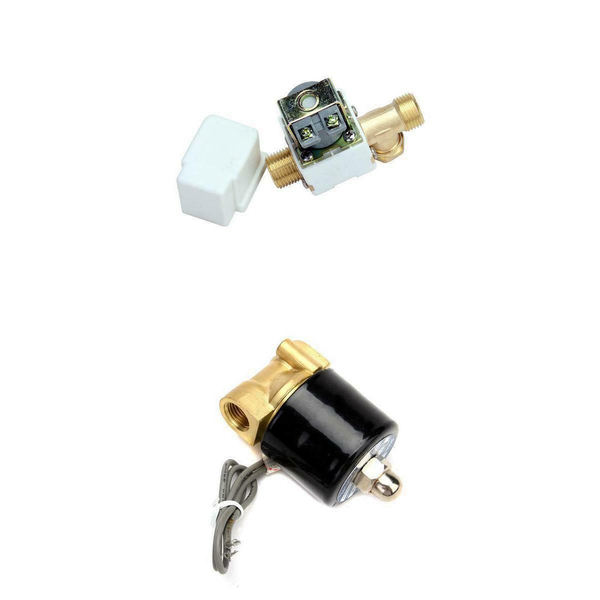 DC12V 4/5 Inch Electric Solenoid Valve for Water Air+DC 12V 1/4 Inch Electric