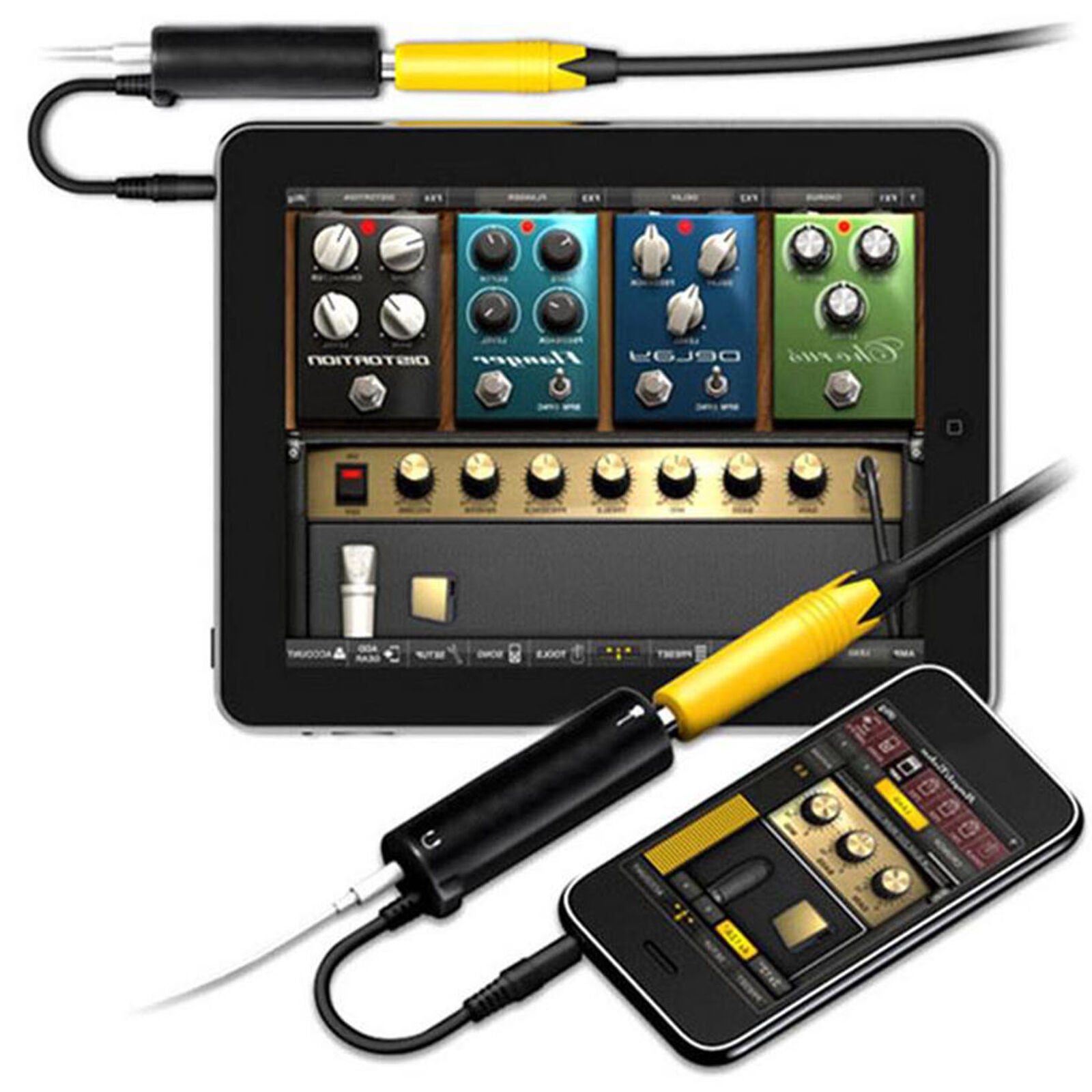 Guitar Link Audio Interface Cable Adapter Amp Amplifier Effects Pedal Adapt