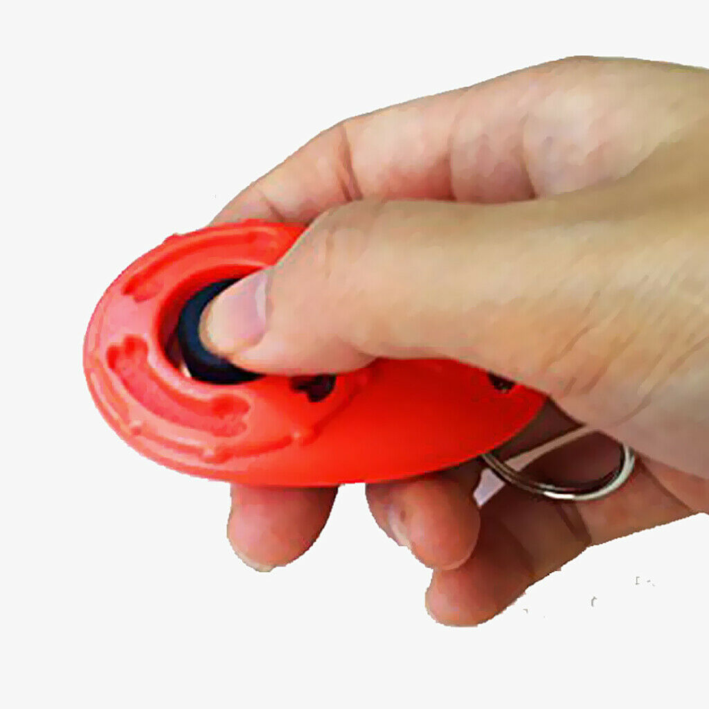 Dog Training Clicker Big Button Clicker Set Pet Training Accessories White