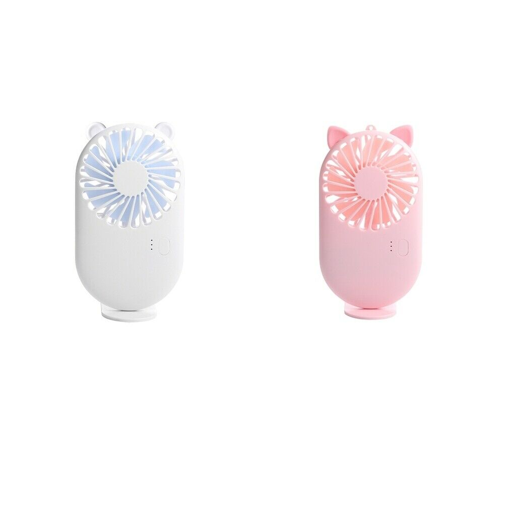 2pcs Handheld Mini Fan Home Personal Cooling Fan USB for Friends! Family