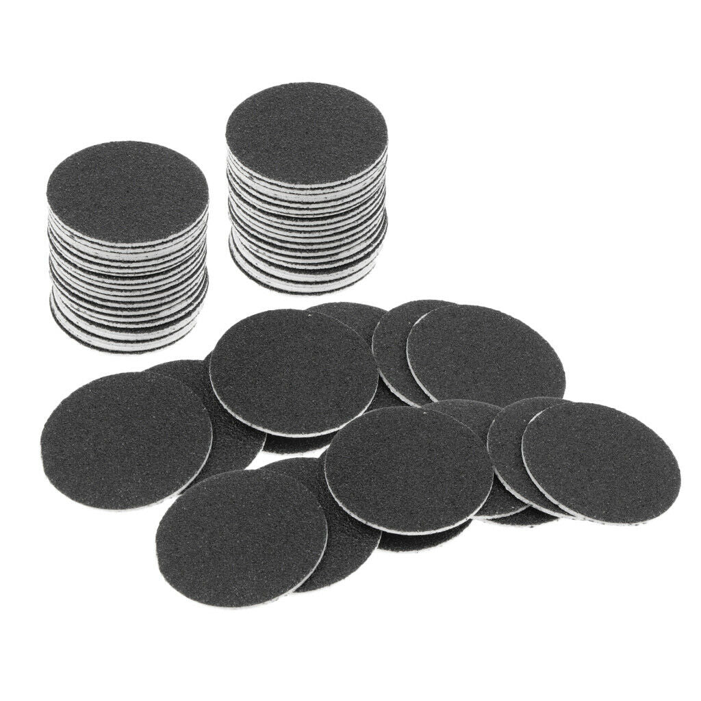 120x Disposable Round Foot Rasp Sandpaper Discs Disk for Dead Skin Remover