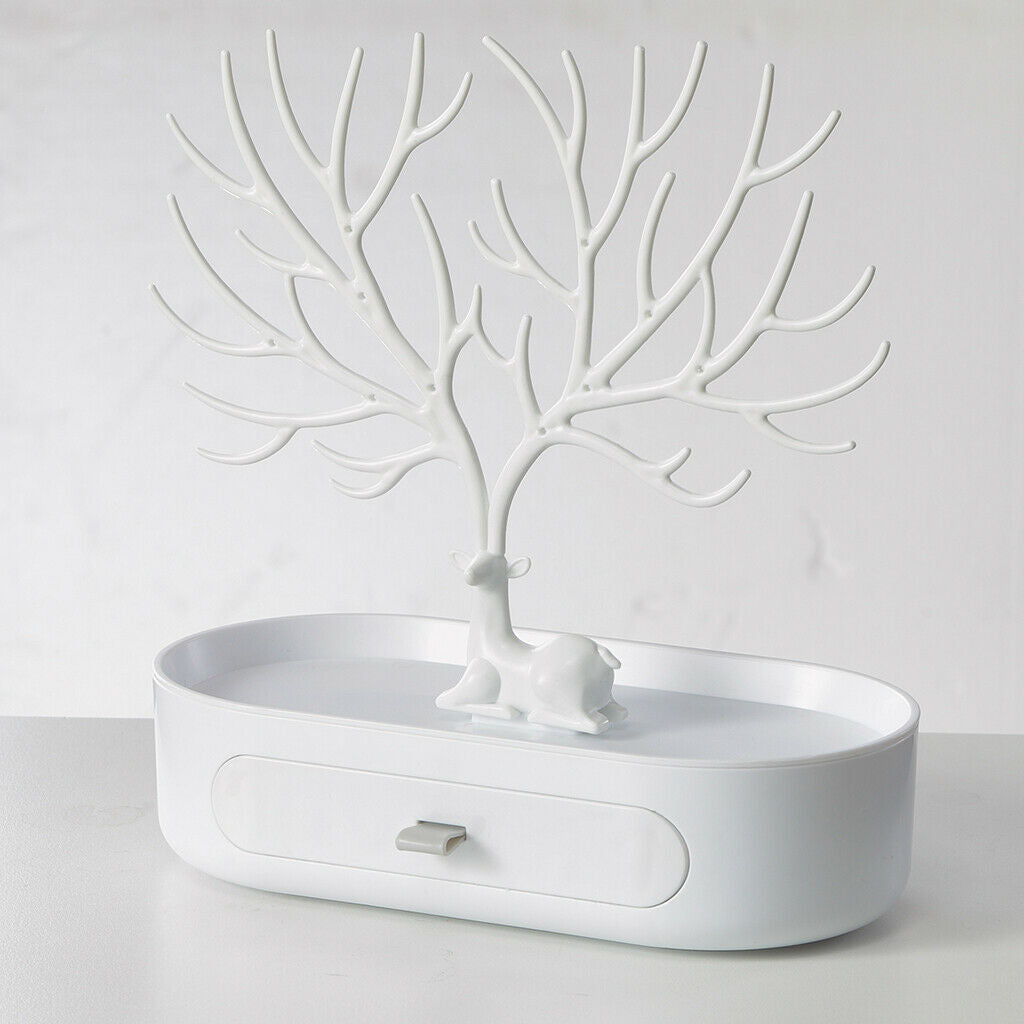Pack of 2 Jewelry Antlers Tree Stand Organizer Necklace Ring Earring Holder