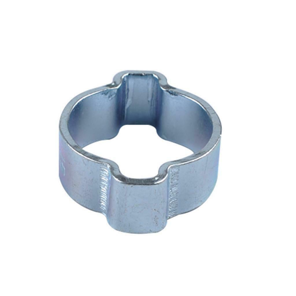 80x Hose Clamps Double Ears O Clips Fuel Hose Pipe Clips Fasteners 5 Sizes