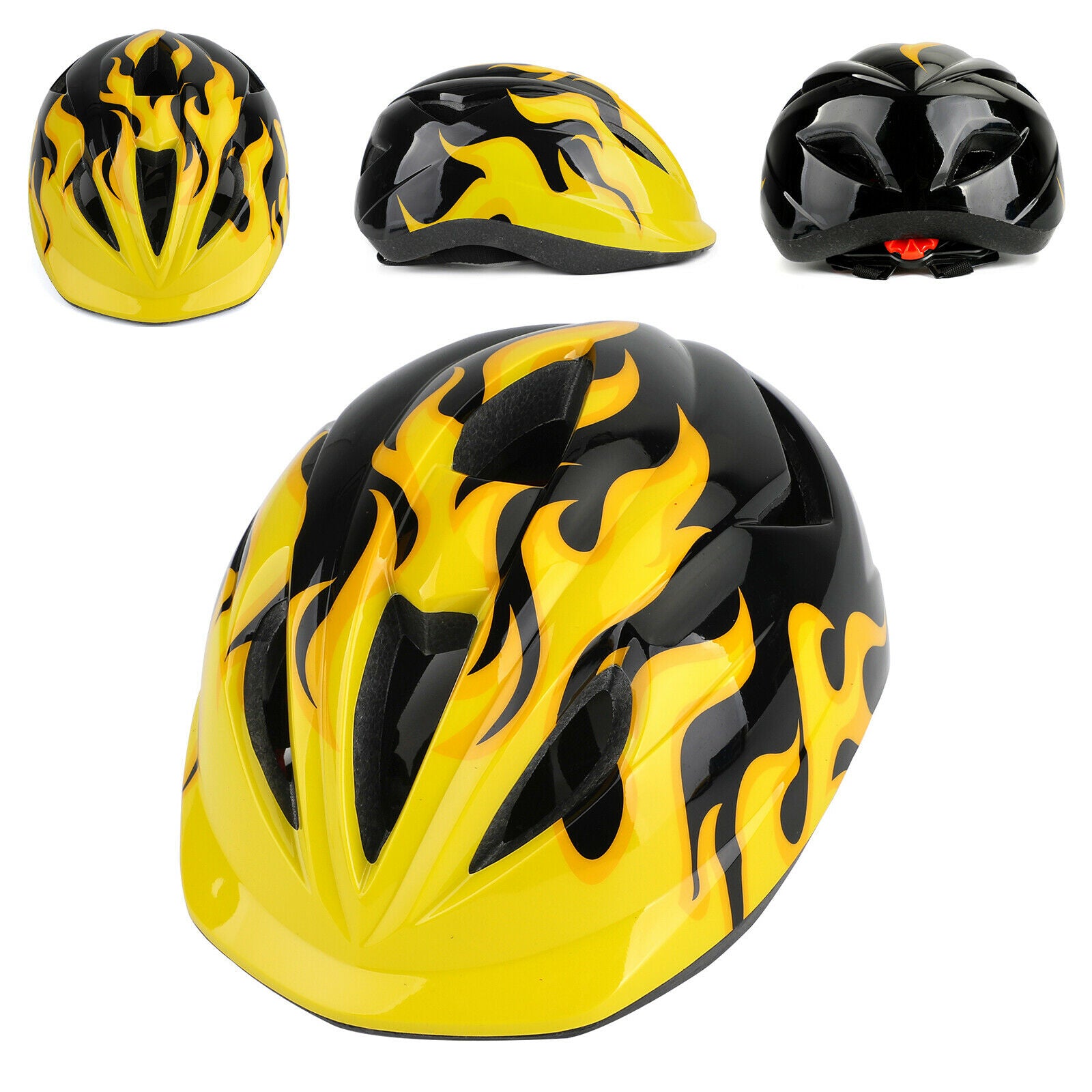 Boys Safety Helmet Kids Bike Bicycle Skating Scooter Protective Gear Yellow B5