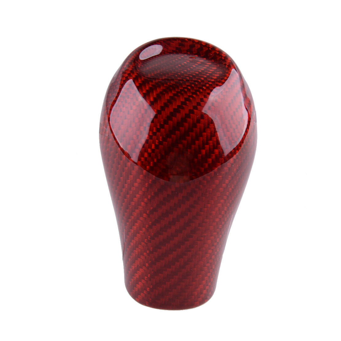 Red Carbon Fiber Gear Shift Knob Cover Trim Fit For Chevrolet Camaro 2016-2020