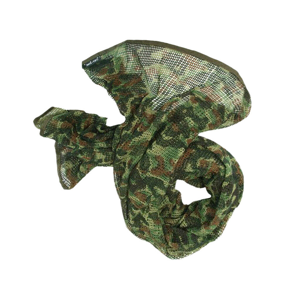 Men's Multifunctional Battle Combat Net Scarf Face Veil Neckerchief Camoflage