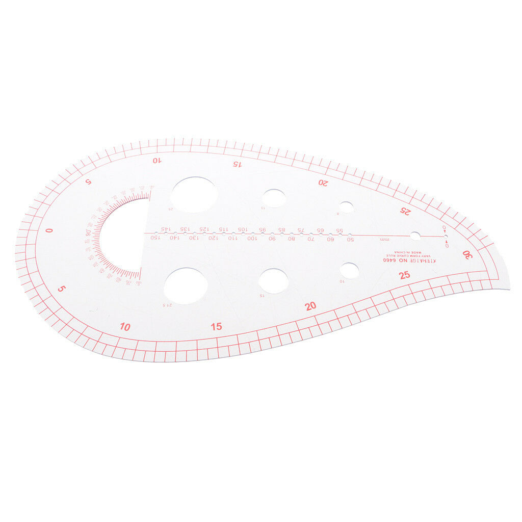 Plastic Sleeve Curve Ruler Drawing Template for Tailor Sewing Dressmaking #2
