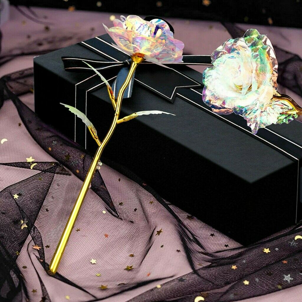 10PCS Galaxy Artificial Rose Flower Decor Valentines Mother's Simulation Gift