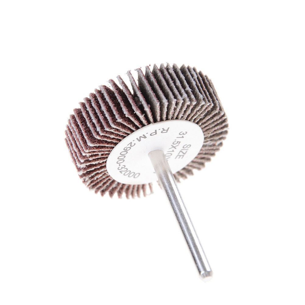5Pcs 32mm 80 Grit Grinding Sanding Sandpaper Polisher Flap Wheel Rotary T.l8