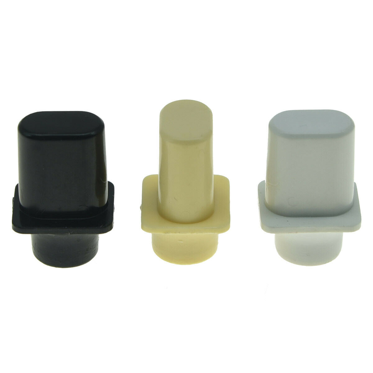2pcs Black Guitar 3 & 4 Way Pickup Switch Tip Top Hat SwitchKnob For Fender Tele