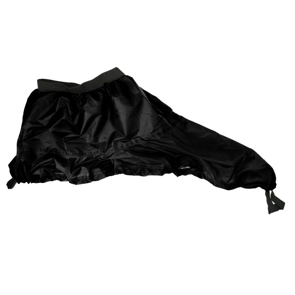 Deluxe Black Nylon Adjustable Waterproof Kayak Cockpit Cover Accessories