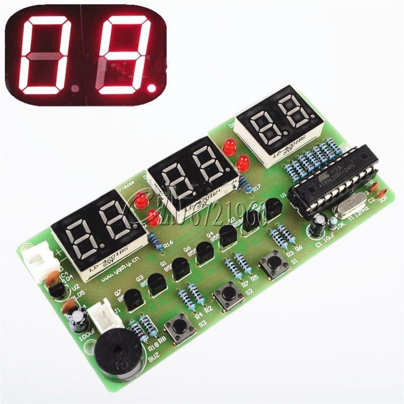 C51 6-Bits Digital Electronic Clock Electronic Production Suite DIY Kits