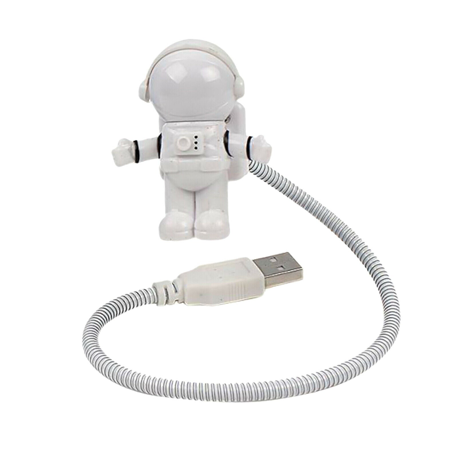 Cute 0.5W Mini Astronaut Shaped Night Light USB Desktop Spaceman Flexible Long