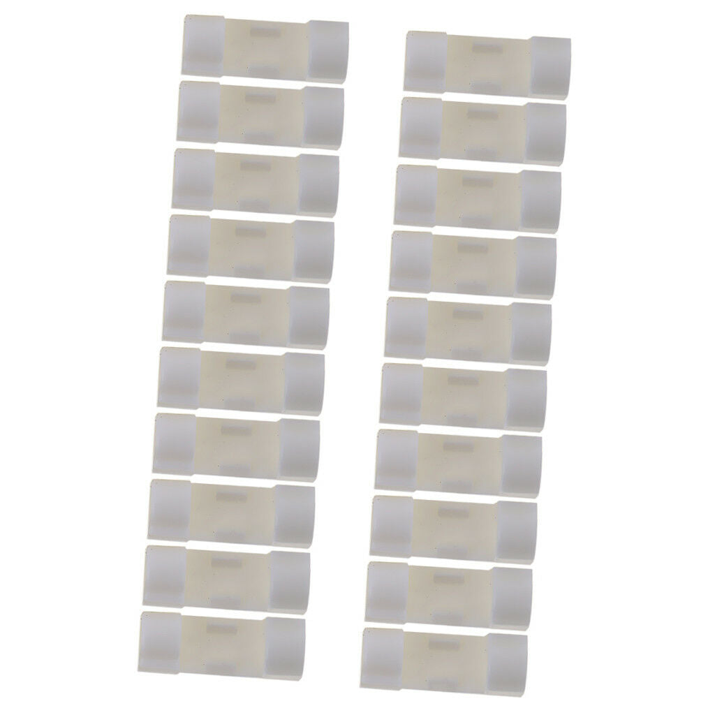 20pcs Wire Cord Cable Clips Organizer Holder Line Buckle white